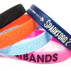Embossed and Debossed Wristbands