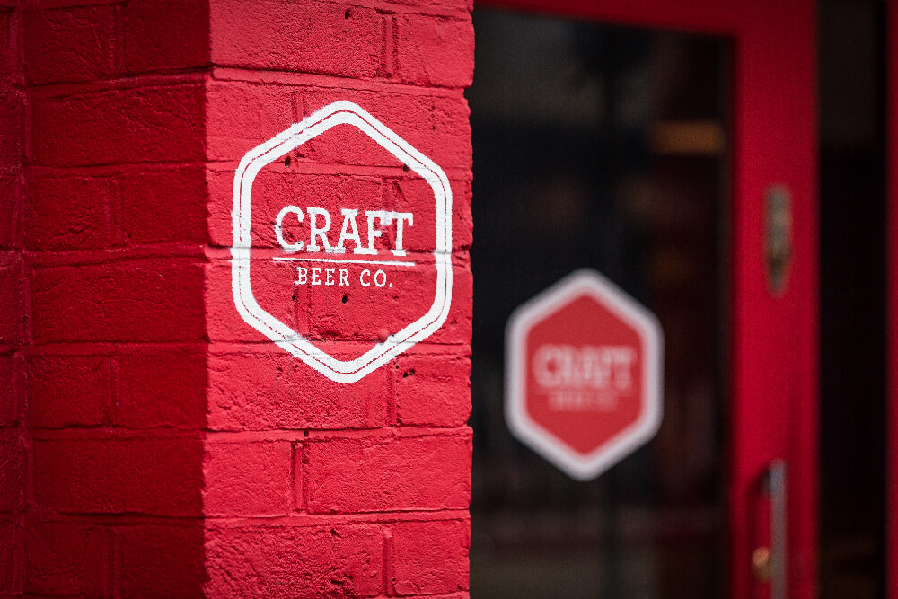 The Craft Beer Co Stencil Spraying