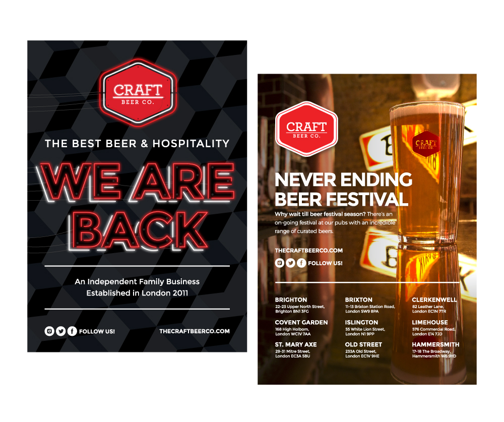 Craft Beer Advertising Poster Designer