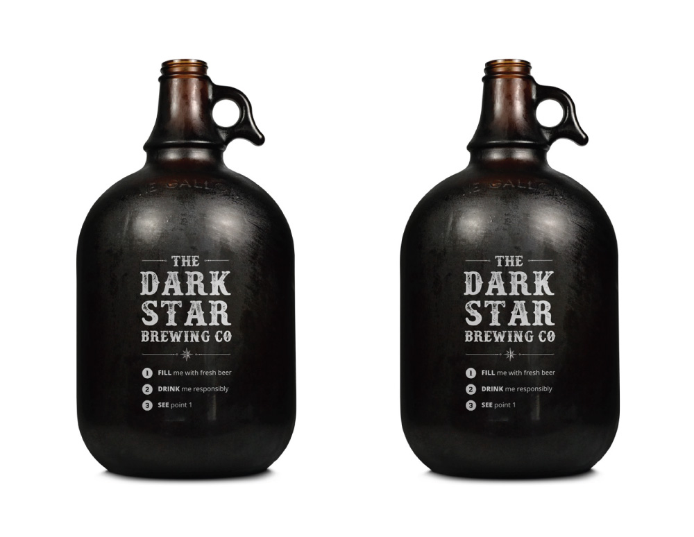 Dark Star Brewing Co. Growler Design